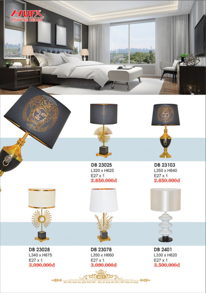 Bảng giá đèn trang trí HUFA